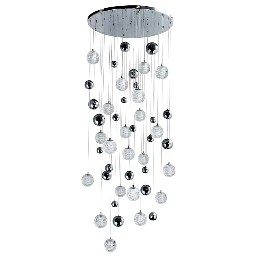 Siena 32" Chandelier, Chrome