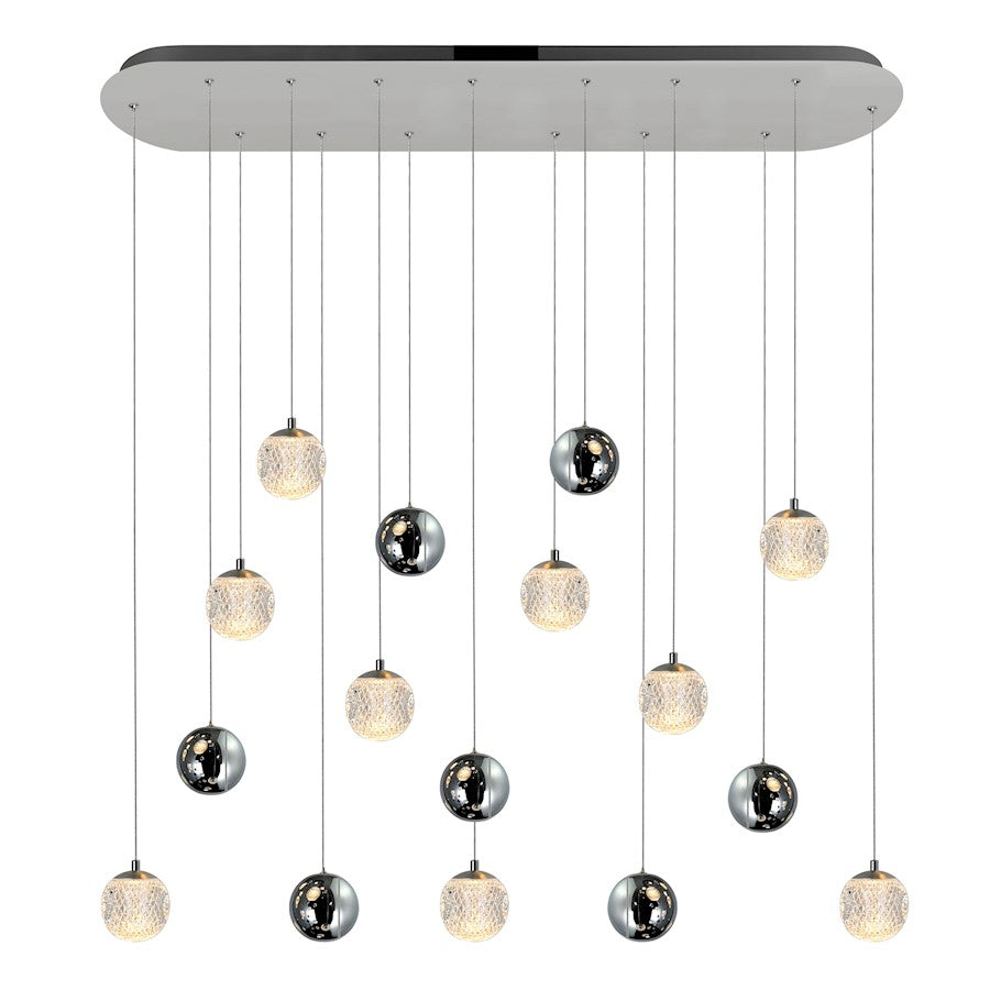 CWI Lighting Siena 40" Chandelier, Chrome - 1679P40-9-601-RC