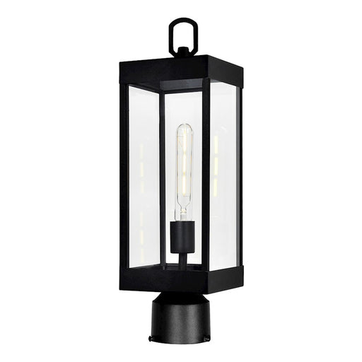CWI Lighting Windsor 1 Light Outdoor Lantern Head, Black/Clear - 1695PT6-1-101