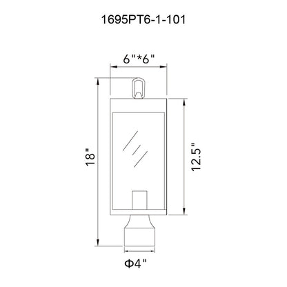 1 Light Outdoor Lantern Head