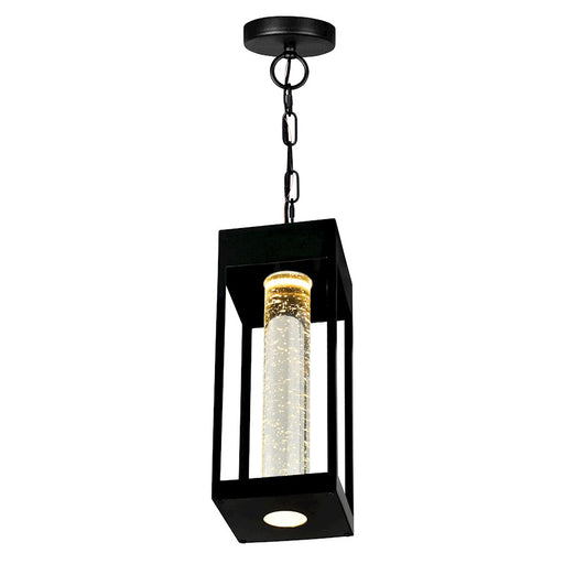 CWI Lighting Rochester Outdoor Ceiling Light, Black/Clear - 1696P5-1-101