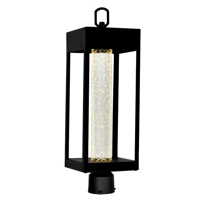 CWI Lighting Rochester Outdoor Lantern Head, Black/Clear