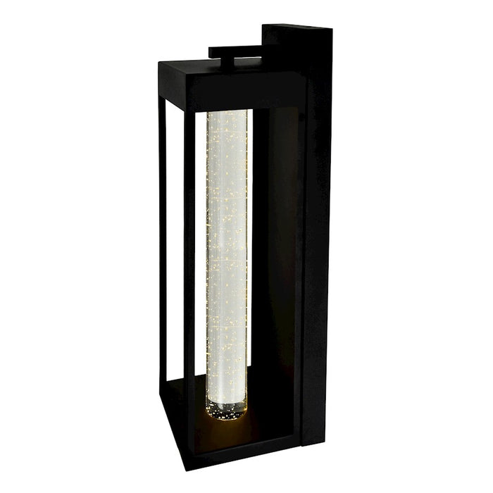 CWI Lighting Rochester Outdoor Wall Light, Black/Clear
