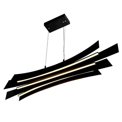 50" Chandelier, Black