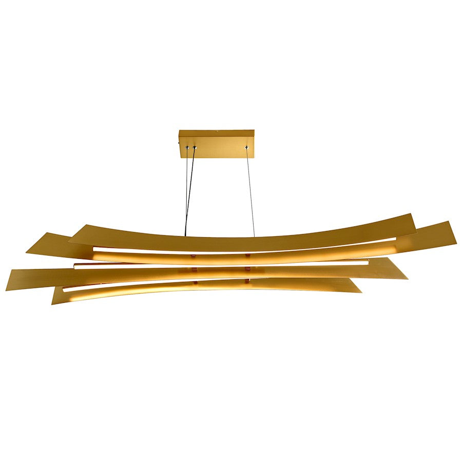 Candora 72" Chandelier, Brass