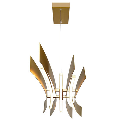 Candora 72" Chandelier, Brass