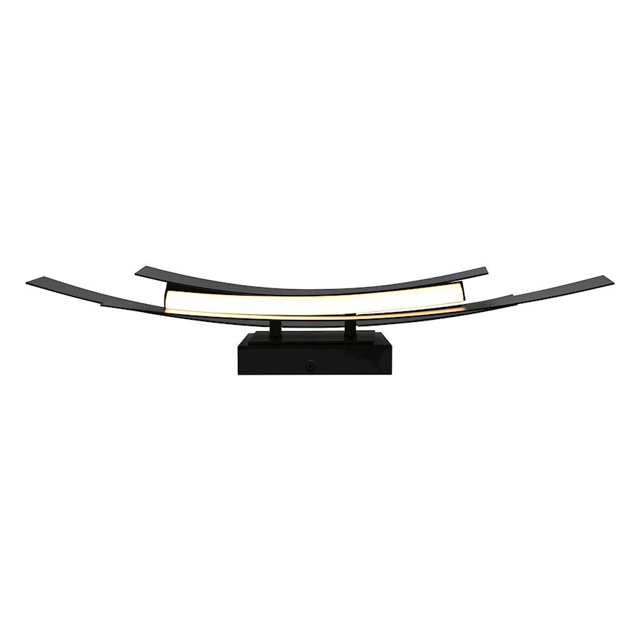 Integrated LED 24" Bathroom Vanity Light, Black