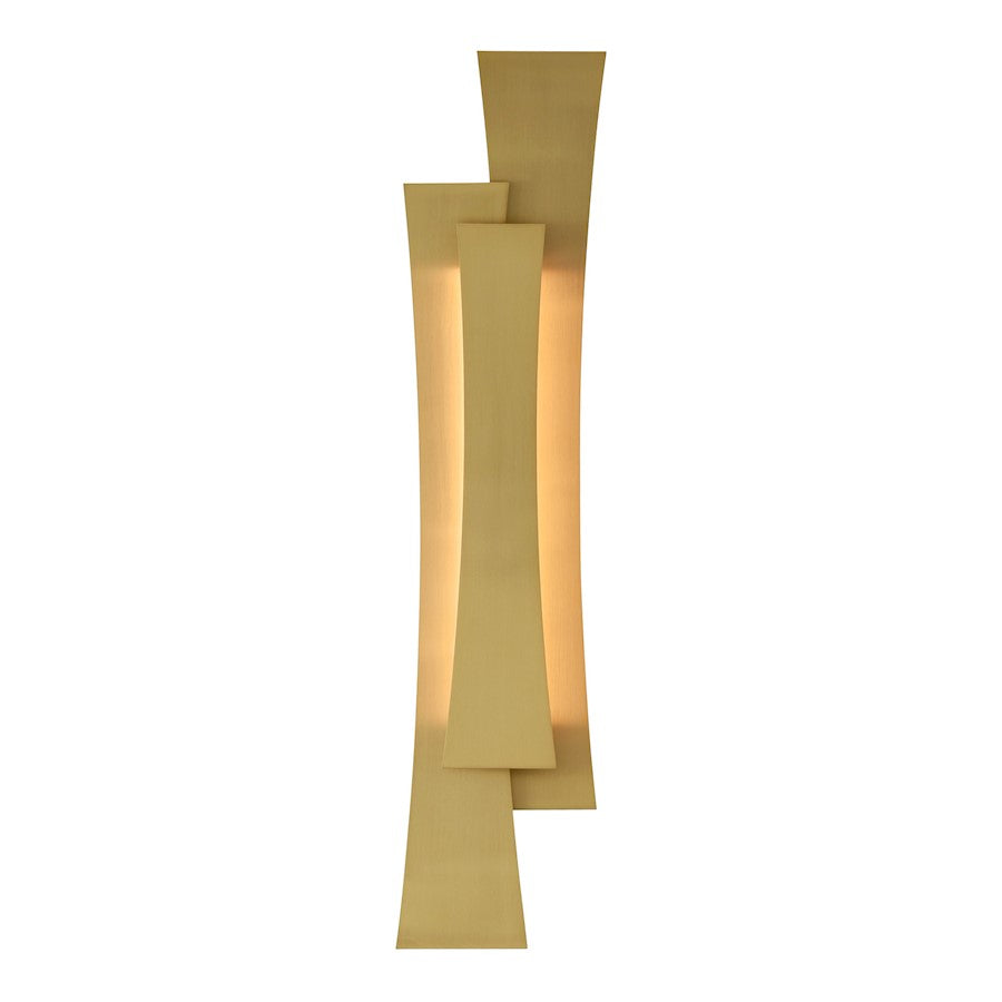 Integrated LED 24" Bathroom Vanity Light, Brass