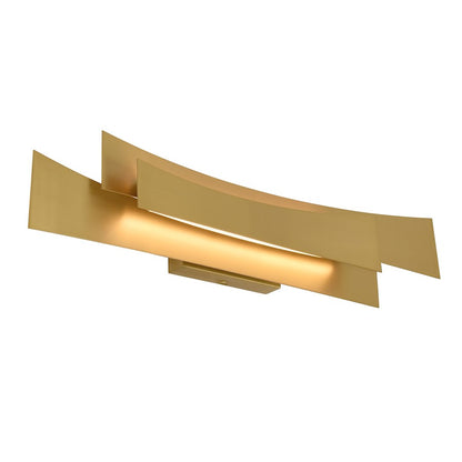 Integrated LED 24" Bathroom Vanity Light, Brass