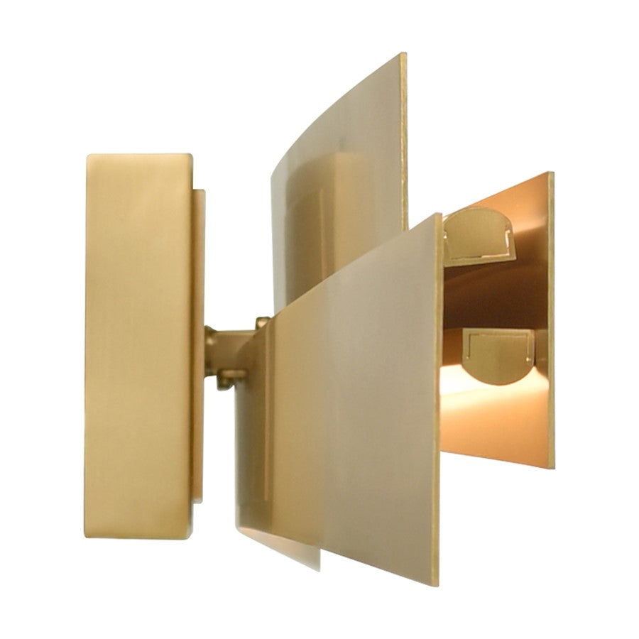 Integrated LED 24" Bathroom Vanity Light, Brass