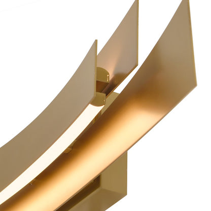 Integrated LED 24" Bathroom Vanity Light, Brass