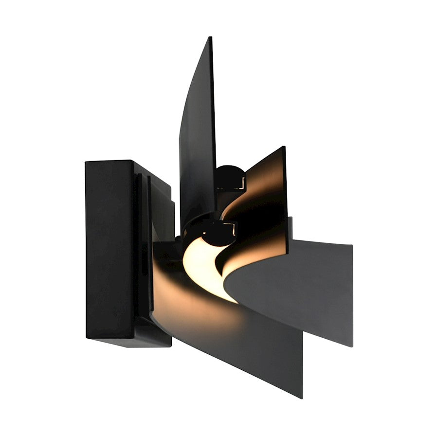 Integrated LED 36" Bathroom Vanity Light, Black