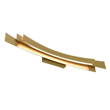 Integrated LED 36" Bathroom Vanity Light, Brass