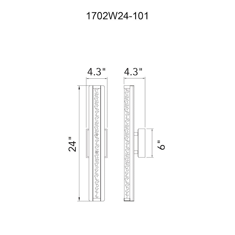 24" Outdoor Wall Sconce