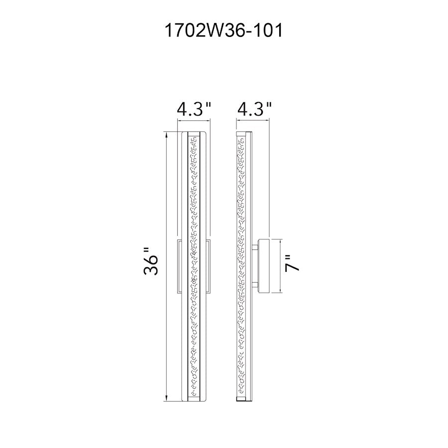 36" Outdoor Wall Sconce