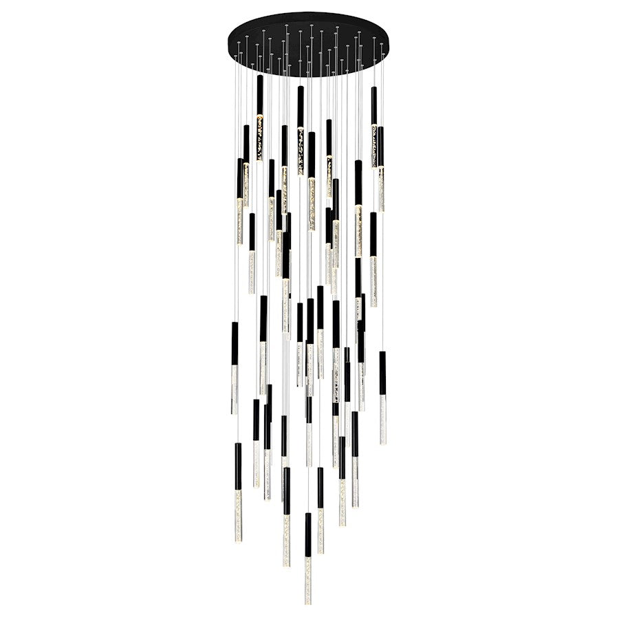 CWI Lighting Dragonswatch 32" Chandelier, Black - 1703P32-45-101