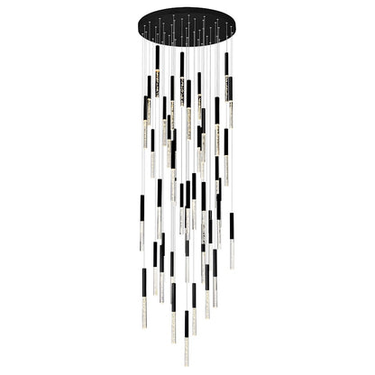 CWI Lighting Dragonswatch 32" Chandelier, Black - 1703P32-45-101