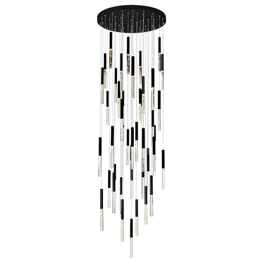 CWI Lighting Dragonswatch 32" Chandelier, Black - 1703P32-45-101