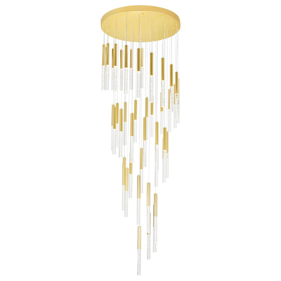 Dragonswatch 32" Chandelier, Satin Gold