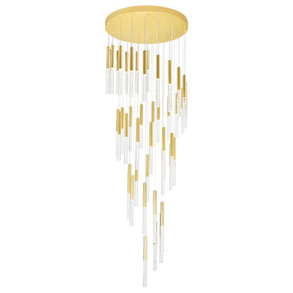 Dragonswatch 32" Chandelier, Satin Gold