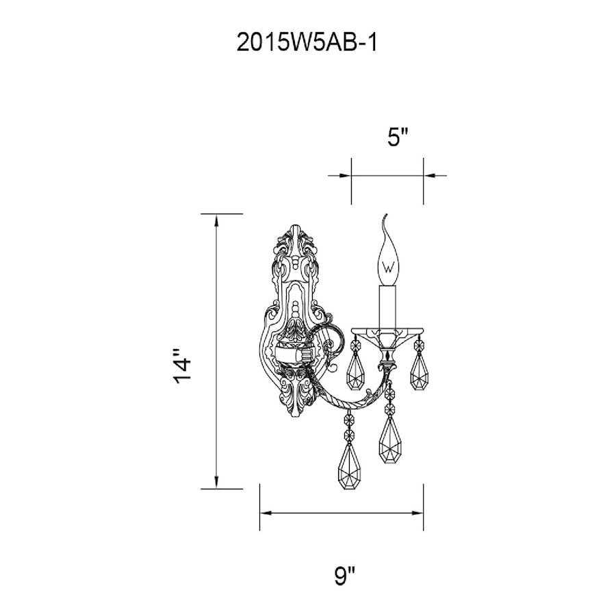 1 Light Wall Sconce