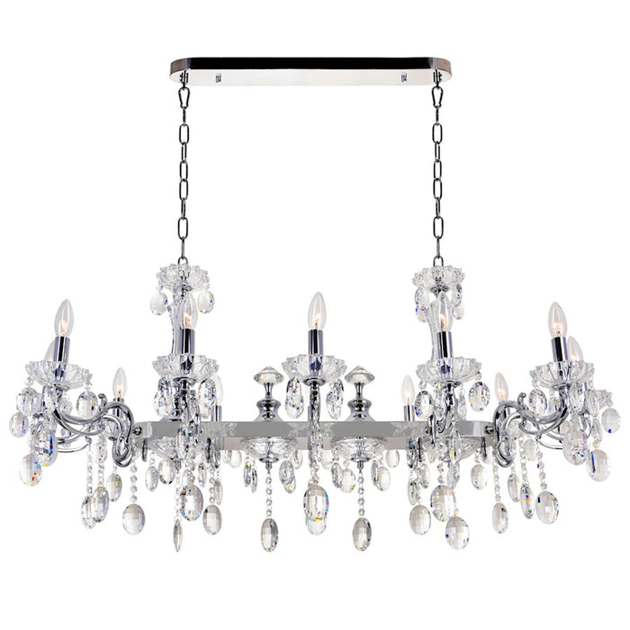 CWI Lighting Flawless 12 Light Up Chandelier, Chrome