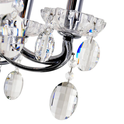 12 Light Up Chandelier, Chrome