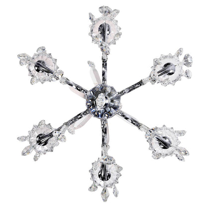 6 Light Up Chandelier, Chrome