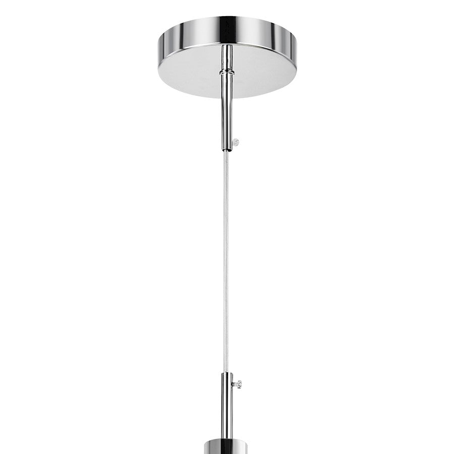 1 Light Down Mini Pendant, Chrome PRR