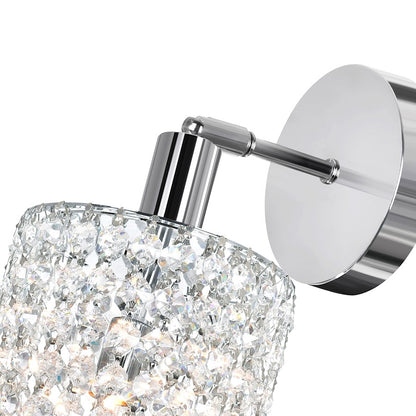 Glitz 1 Light Bathroom Vanity Light, Chrome RR