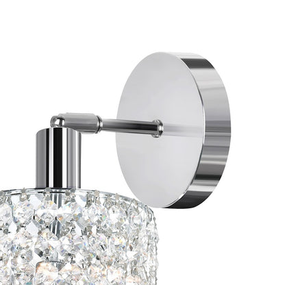 Glitz 1 Light Bathroom Vanity Light, Chrome RR