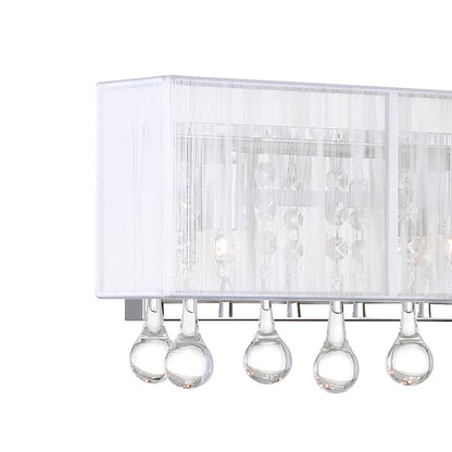 4 Light Bathroom Vanity Light, Chrome