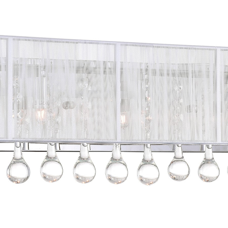 5 Light Bathroom Vanity Light, Chrome