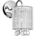 CWI Lighting Water Drop 1 Light Bathroom Sconce, Chrome/Silver - 5006W5C-1-S