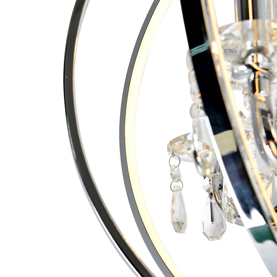 4 Light Up Chandelier, Chrome