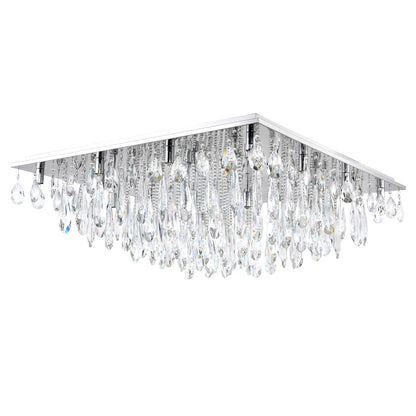 CWI Lighting Bianca 13 Light Flush Mount, Chrome