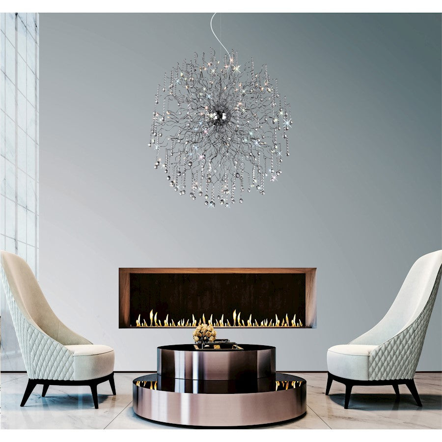 32 Light Chandelier, Chrome