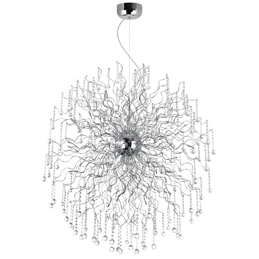 CWI Lighting Cherry Blossom 48 Light Chandelier, Chrome - 5066P47C