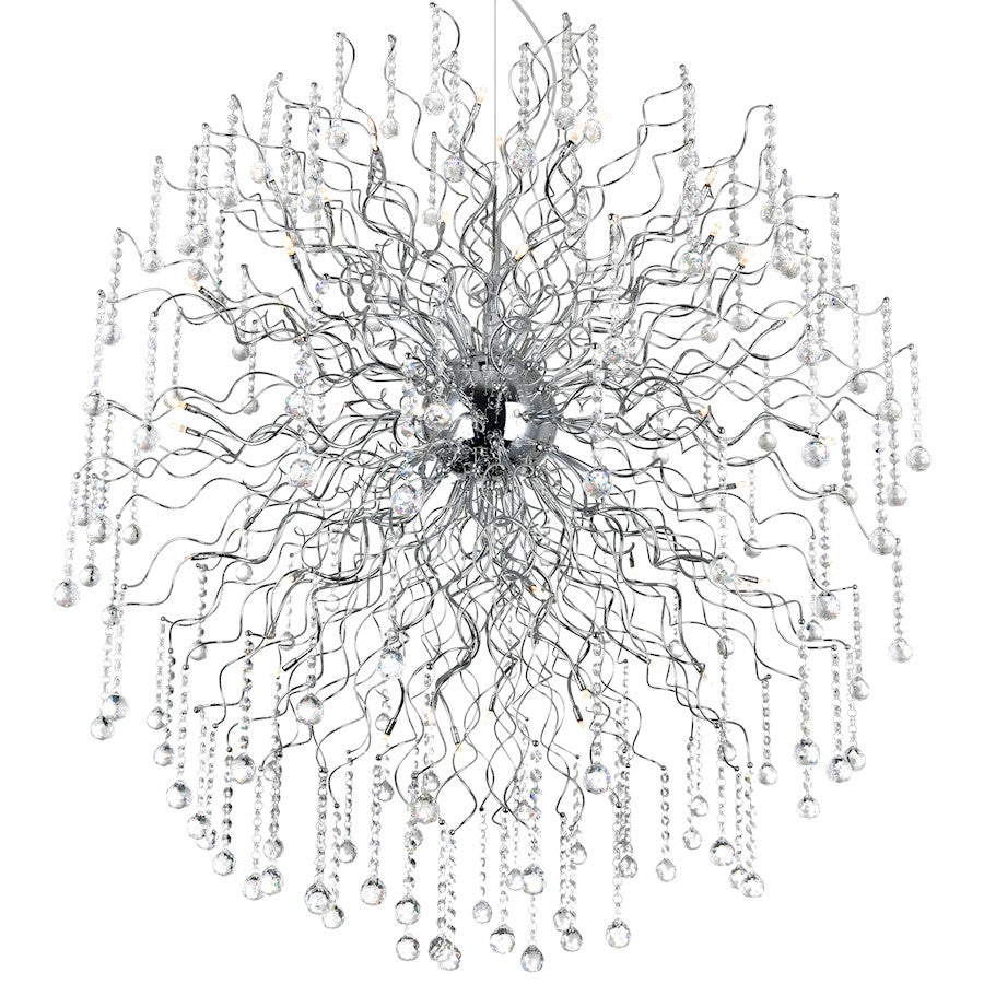 48 Light Chandelier, Chrome