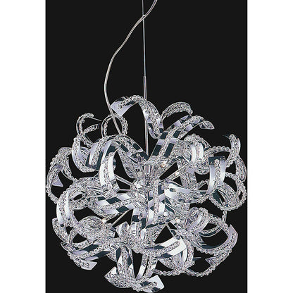 14 Light Chandelier, Chrome