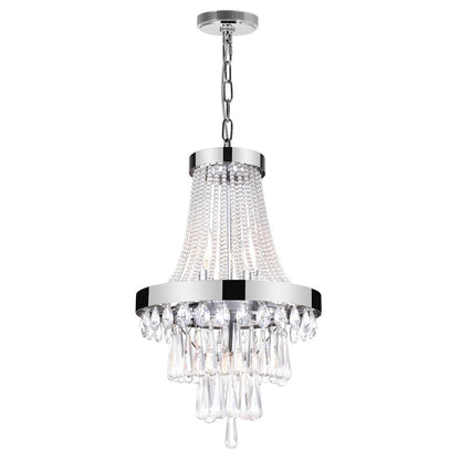 CWI Lighting Vast 3 Light Chandelier, Chrome - 5078P12C