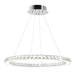 CWI Lighting Ring 24" R Chandelier, Stainless Steel - 5080P24ST-R