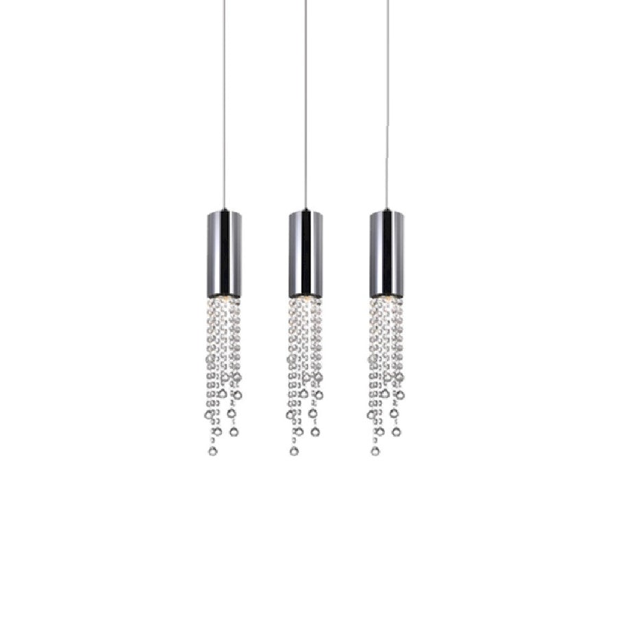 CWI Lighting Extended 9 Light Multi Light Pendant, Chrome - 5081P20C-RC