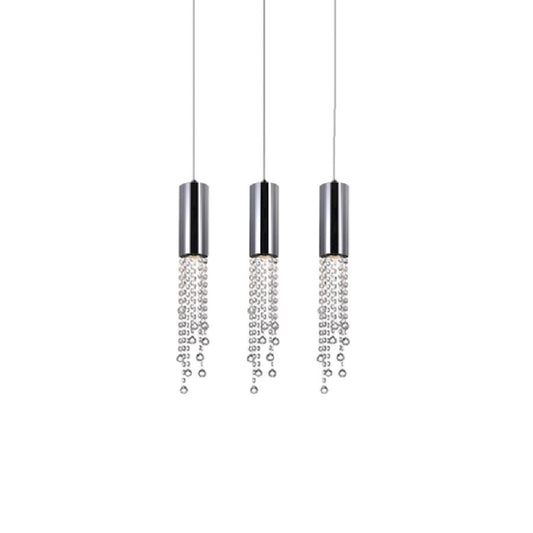 CWI Lighting Extended 9 Light Multi Light Pendant, Chrome - 5081P20C-RC