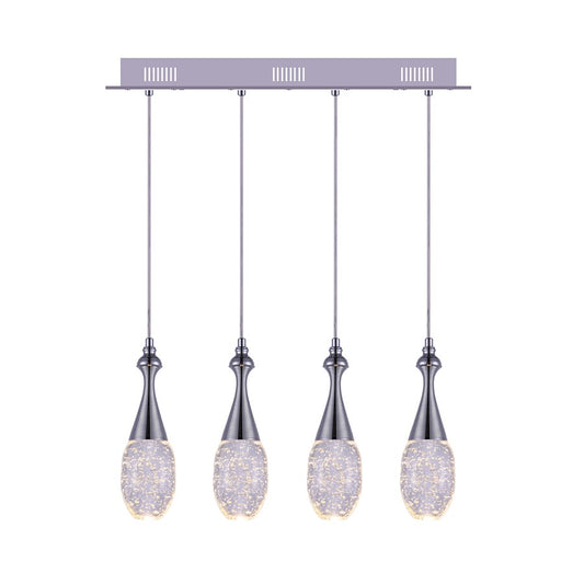 CWI Lighting Dior Multi Point 23" Pendant, Chrome - 5110P23C-RC