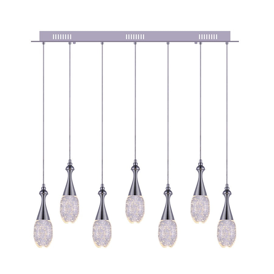 CWI Lighting Dior Multi Point 36" Pendant, Chrome - 5110P36C-RC