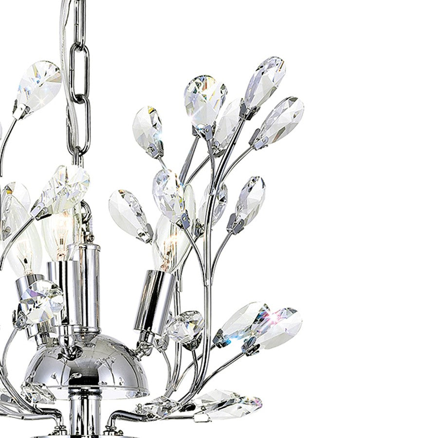 6 Light Chandelier, Chrome