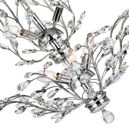 9 Light Chandelier, Chrome