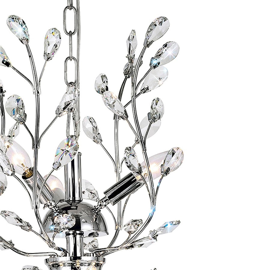 9 Light Chandelier, Chrome