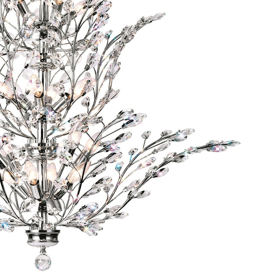 18 Light Chandelier, Chrome